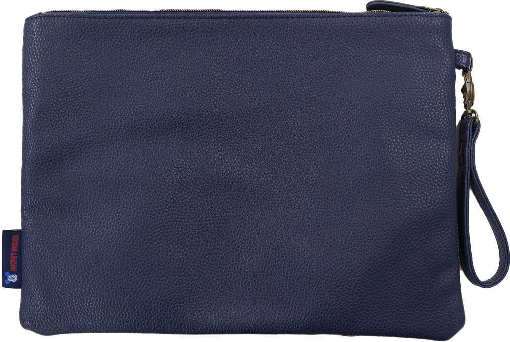 Marushin Disney Mickey Mouse Clutch H25 X Traditional Made with Wool Fabric by 2335017000 Bag, W33cm, Check, MOON, UK,