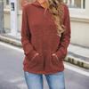 Pulover tricotat pentru femei, cu glugă, cu mânecă lungă, tricotat cu nervuri, cu buzunare, ocazional, tricotaj de toamnă