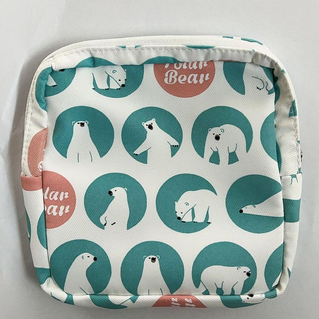 Waterproof Travel Pouch for Sanitary Pads, Lipstick & Coins