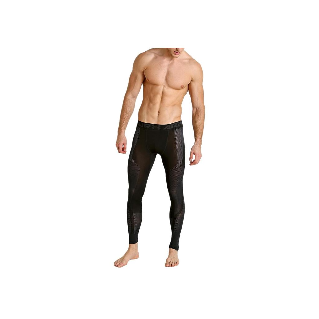 Under Armour Logo Print Slim Fit Comfortable Breathable Sports Pants Men bottoms Black 1320199-001