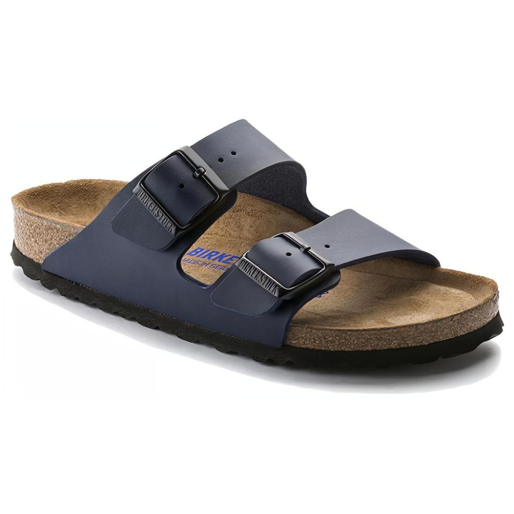 Birkenstock Arizona Soft Fußbett Birko Flor 'Blau' 0051061