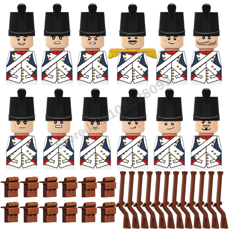 Medieval Military Building Blocks Roman Officer Soldier Knight Imperial Army Head Of State Elf Hunter Lion King War Horse Brick
