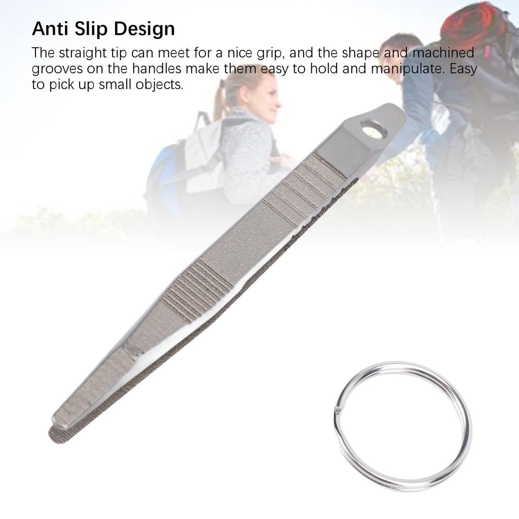 Portable Tweezer EDC Mini Keychain Tweezer Portable TC4 Small Tweezer Outdoor Gadget Mini Tool