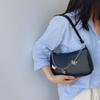 Women's Underarm Bag Solid Shoulder Bag with for Butterfly Chain Design All-matching Handbags Purse Fashion Leather Hobo