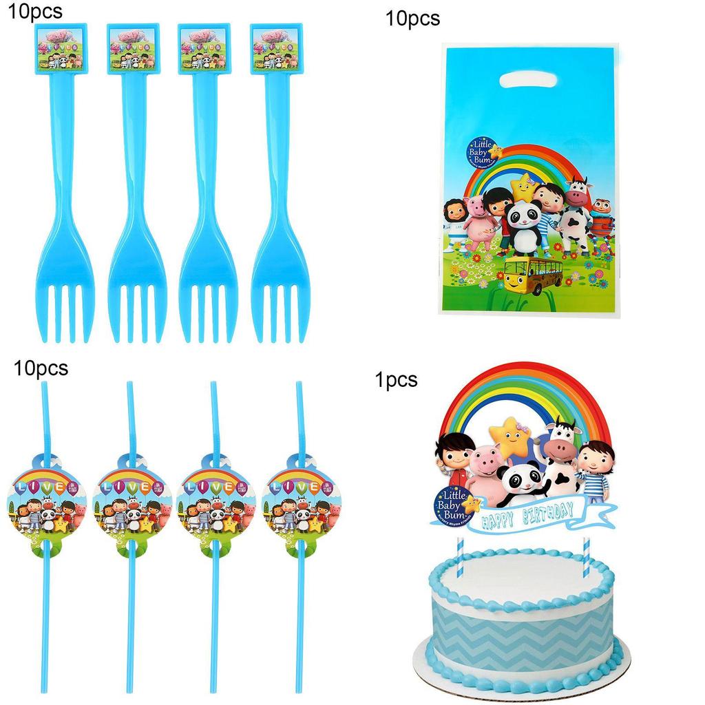 Little Baby Bum Theme Birthday Party Supplies With Festive Tableware And Decor