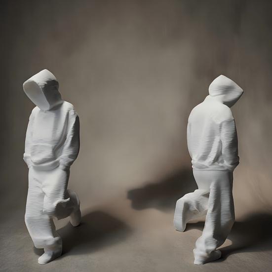 Desktop Figuur 3D Geprint Trainingspak Beeldje Verzamelsieraad Tafelblad Decoraties voor Boekenkast Kantoor Thuis Decoratie