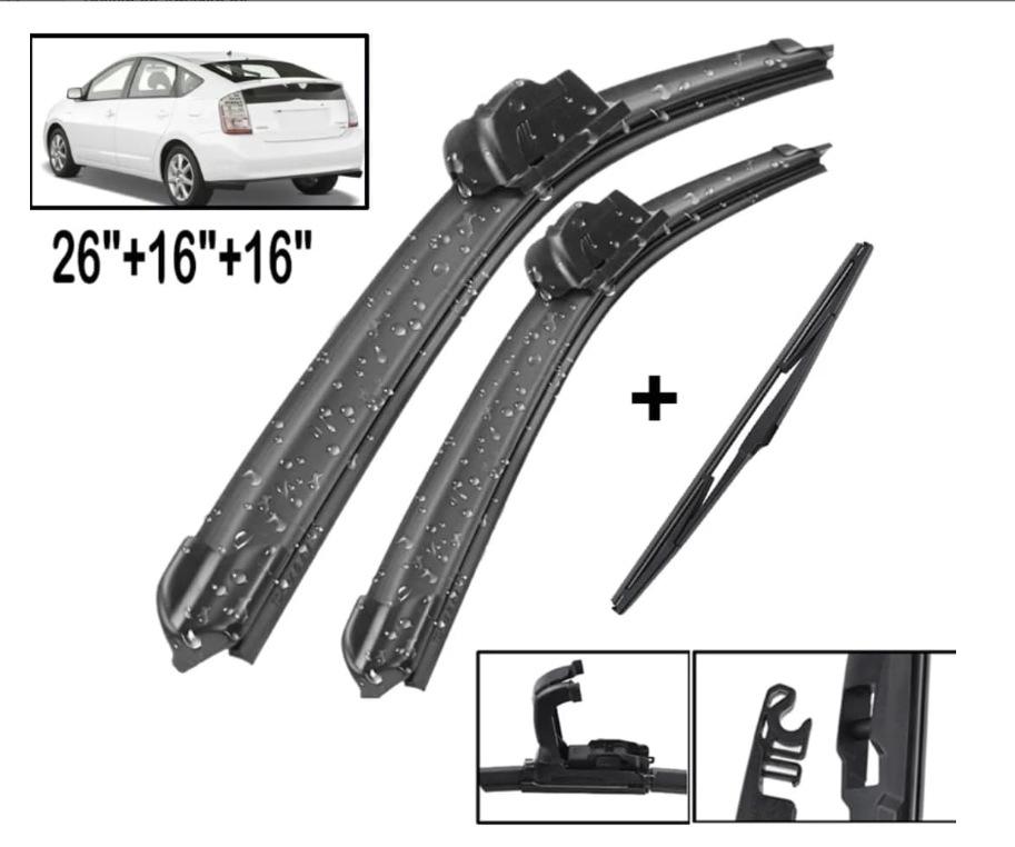 

For Toyota Prius 2003 - 2009 26 + 16 + 16 Prius Wipers Toyota Prius 2003–2009 26 + 16 + 16