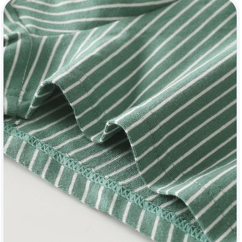 Men's Striped Loose Breathable Flat Angle Underwear Mid Waist Men's Underwear