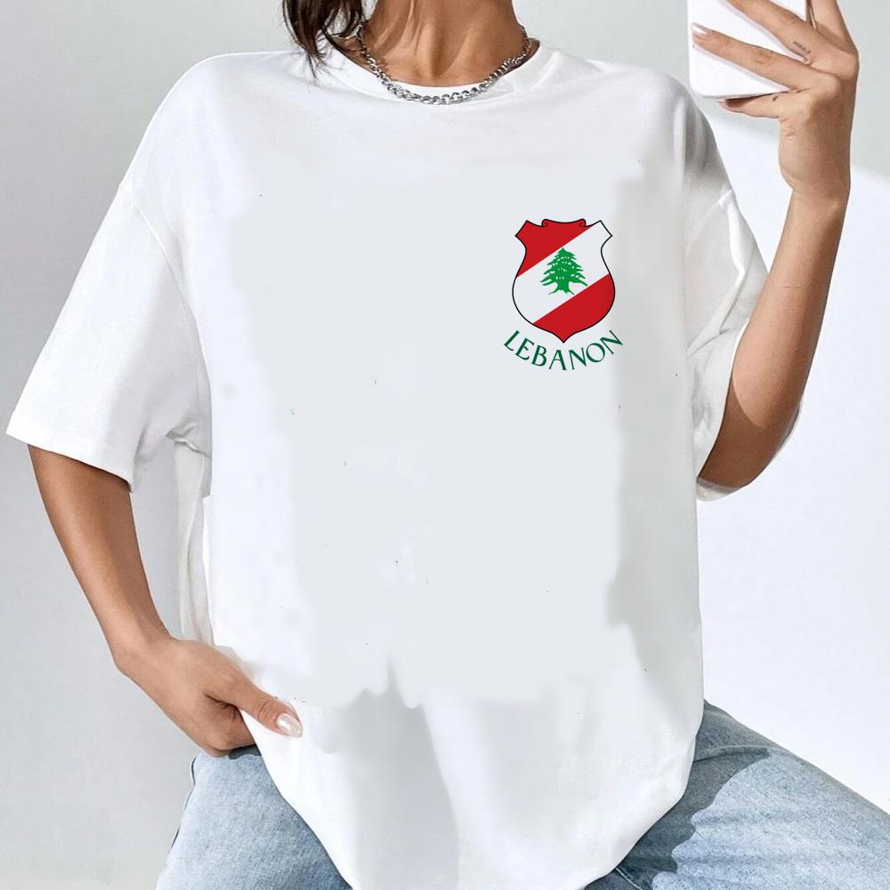 Lebanon tshirt teen aesthetic Pastel Punk Digital Gothic top tees hip hop Trendy harajuku kawaii Punk streetwear