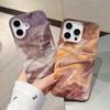 Fashion Oil Painting Marble Texture TPU Case For iPhone 16 15 13 14 12 11 Pro Max 16 Plus Shockproof Silicone Phone Cover