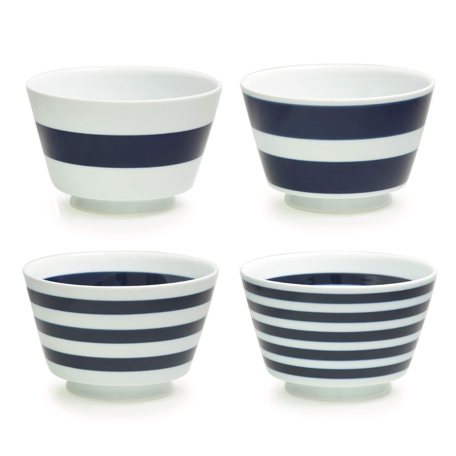 

natural69 Hasami Ware Set Border Border Donburi Bowls Natural 69 Hasami Ware 870ml Microwave and Dishwasher Made in Stylish and Nordic Japanese or