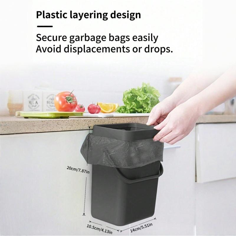 1pc Multi-Functional Trash Can,Gallon Hanging Trash Can, Convenient Kitchen Trash Can,Wall Or Wall Hanging Trash Can