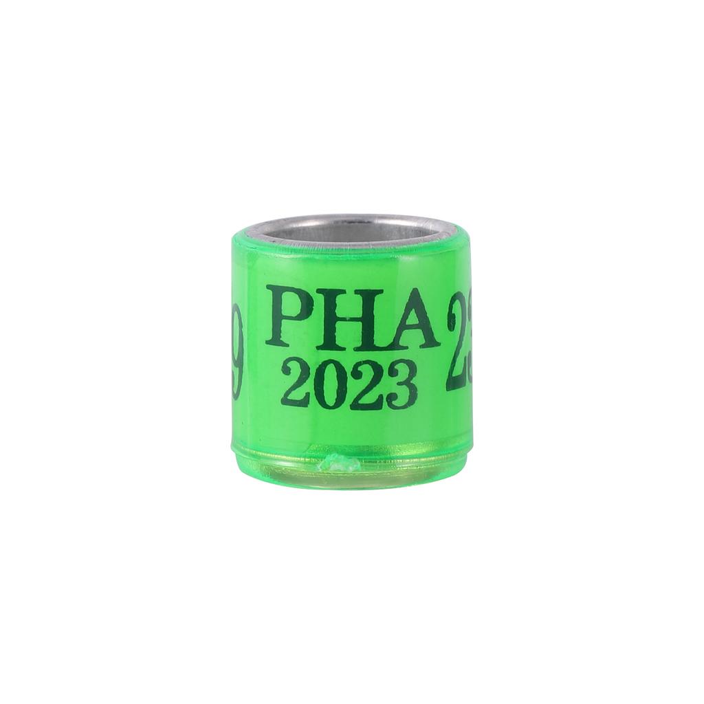 PHA 2025 8mm Pigeon Foot Ring Aluminum Plastic Material Bird Foot Ring with Numbers Multi-color Optional Bird Supplies 30Pcs