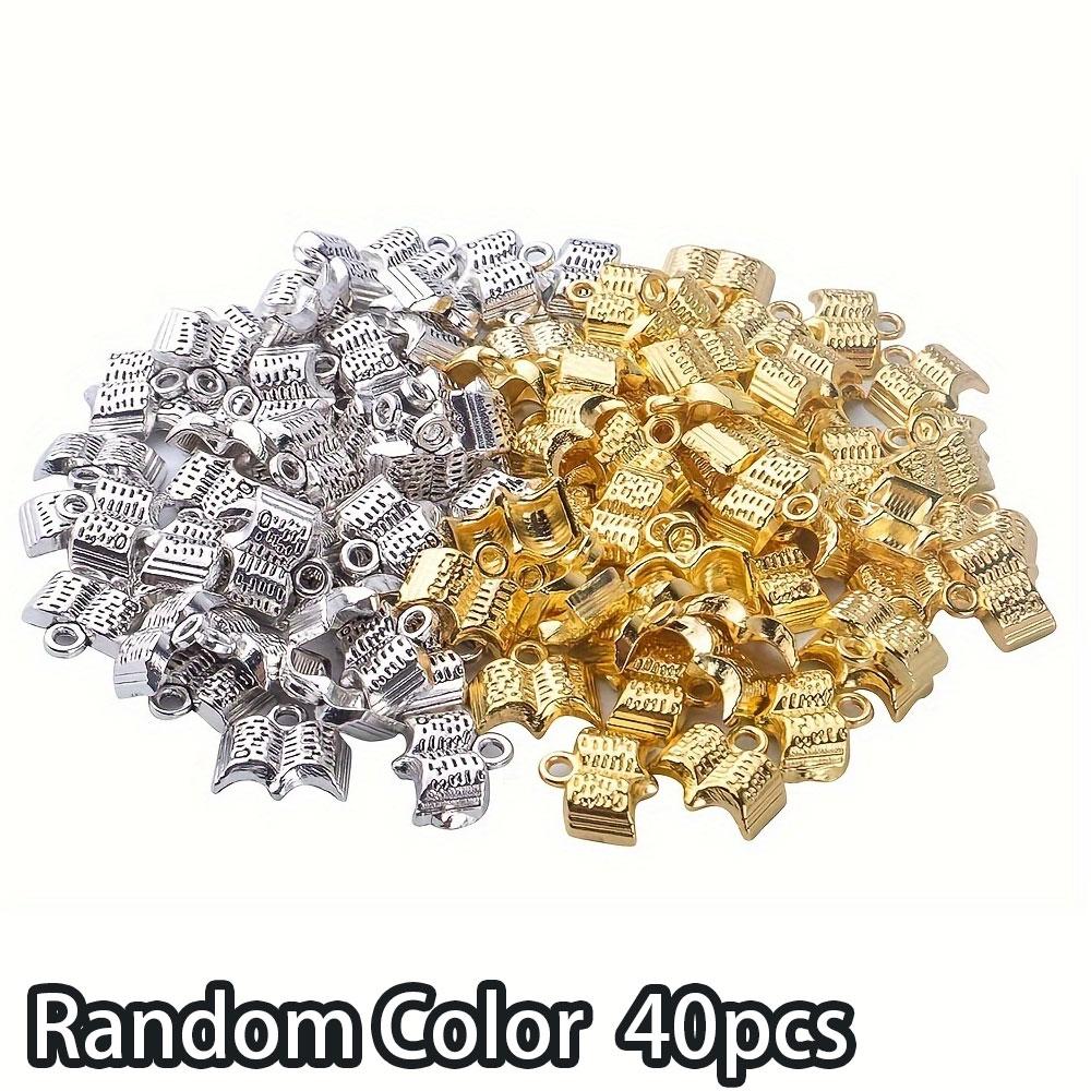 20/40/60pcs Alloy Material Elegant Style Random Mixed Color Book Pendant Retro Book DIY Charm Pendant Bracelet Necklace
