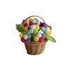 Small Crochet Flower Pot Handmade Puff Flower Potted Ornament  Office Desktop Decoration