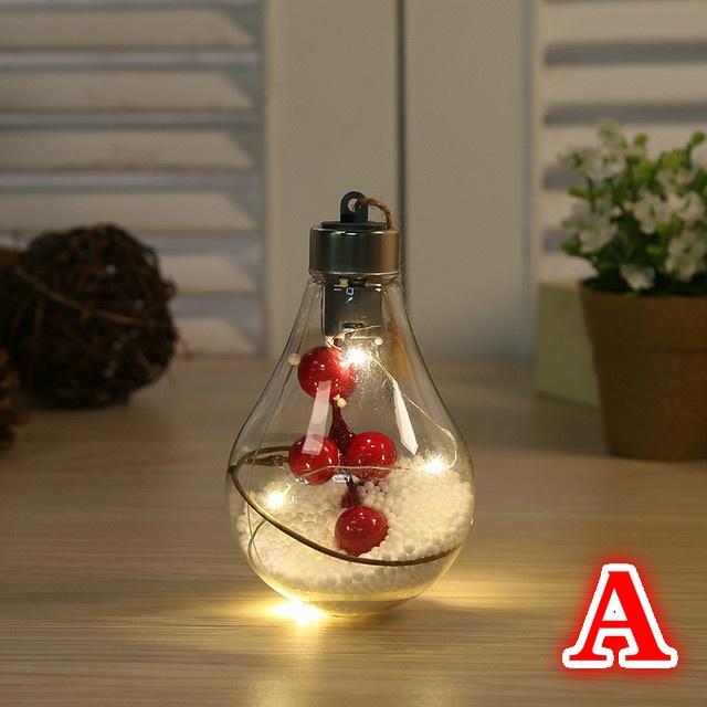 Led Transparent Christmas Ball. Christmas Decorations. Christmas Tree Decoration Pendant Plastic Ball Bulb