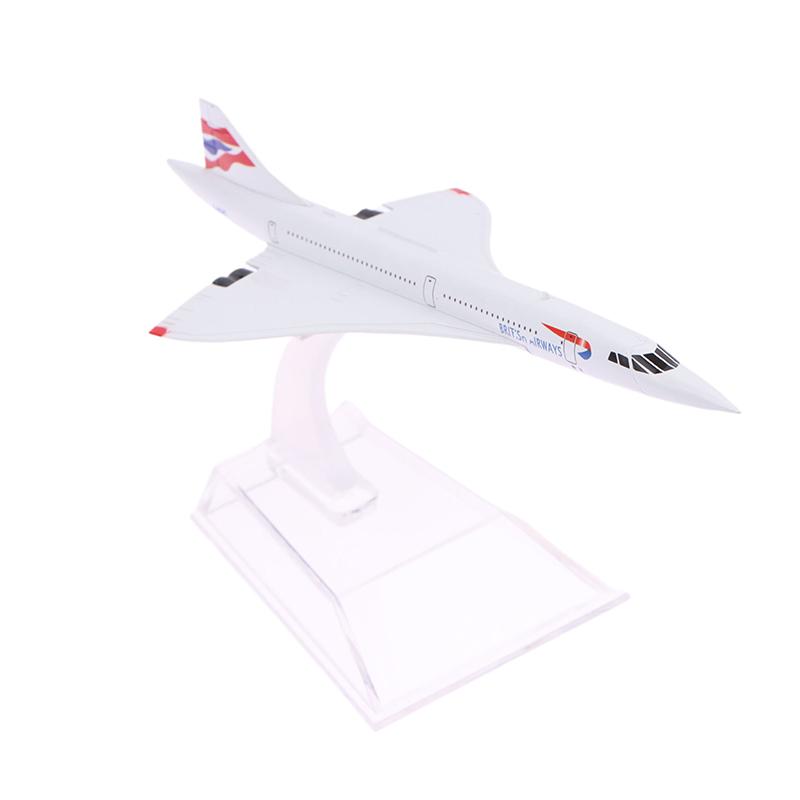 16Cm British Concorde Model Replica Metal Aircraft Model Scale Aviation Collectible Diecast Miniature Ornament Souvenir Toys