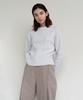 AVA MOLLI Cable Pullover Knit (L/Grey)