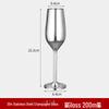 Champagne- och cocktailglas i rostfritt stål