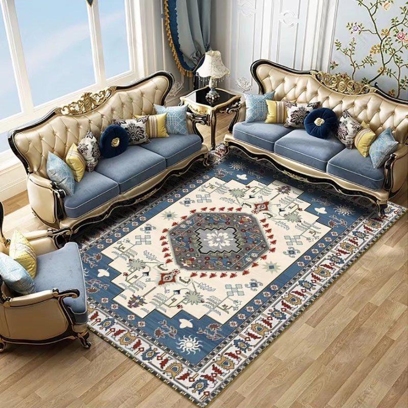 Retro Living Room Carpets Home Decor Bohemian Fashion Luxury Atmosphere Floral Abstract IG Soft Large Area Bedroom Polyester Rug