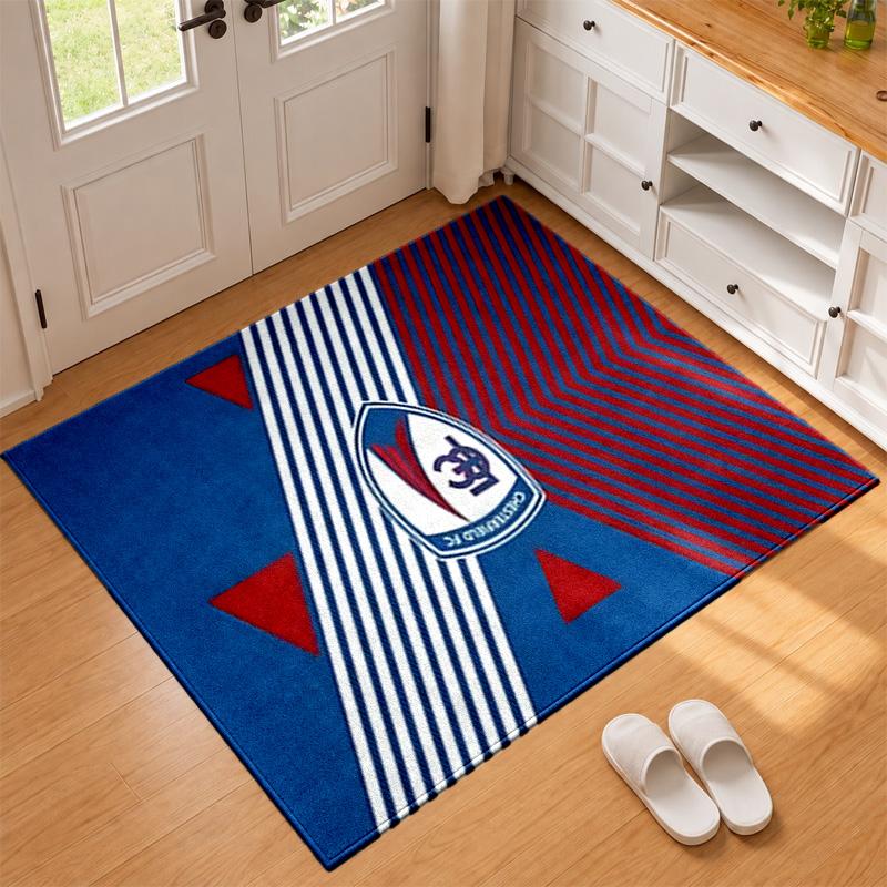 Chesterfield F.C Carpet Door Mat for Living Room or Bedroom Protective Mat Under Chair Office Decoration Christmas Gift Birthday Present
