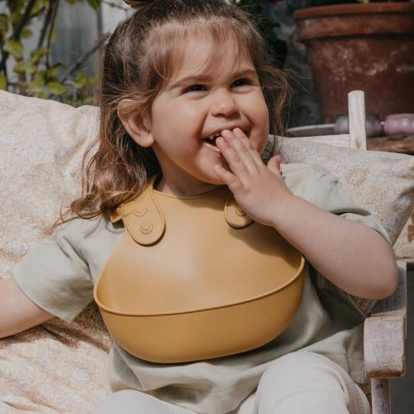 BIBS Baby Overalls Baby Food Bib, Earth, 1 Piece