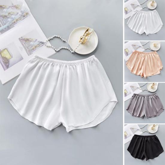 Bezešvé bezpečnostní spodní prádlo Ice Silk Dámské Letní Tenké šortky Jednobarevné Bezpečnostní šortky volného střihu Denní nošení