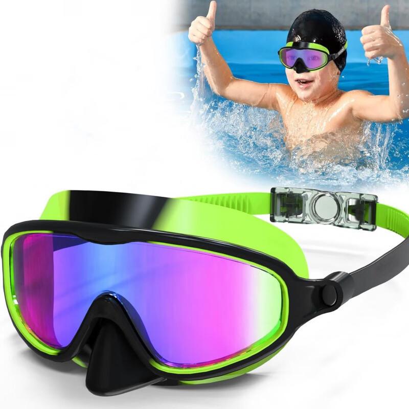 MDNG Kids Swim Goggles & Snorkel Mask with Nose Cover