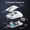 Attack Shark X11&R1 Kabellose Gaming-Maus - Tri-Mode, PAW3311 Sensor, 22K DPI, 400 IPS, RGB PC Gaming-Maus