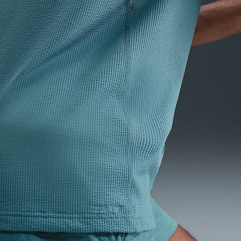 Nike Dri-FIT Primary Crew Neck Comfortable Casual Solid Color Short Sleeve T-Shirt Men Tops Smoke-Blue HJ4043-006