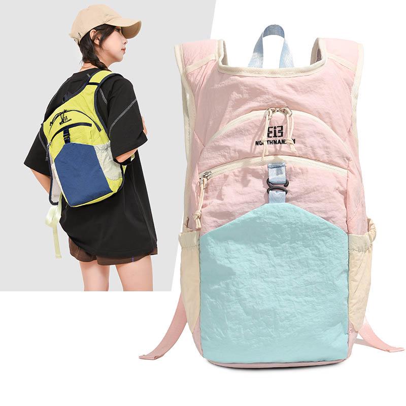 Dopamine Color Casual Backpack: Versatile, Large Capacity for Outdoor Travel & Commuting