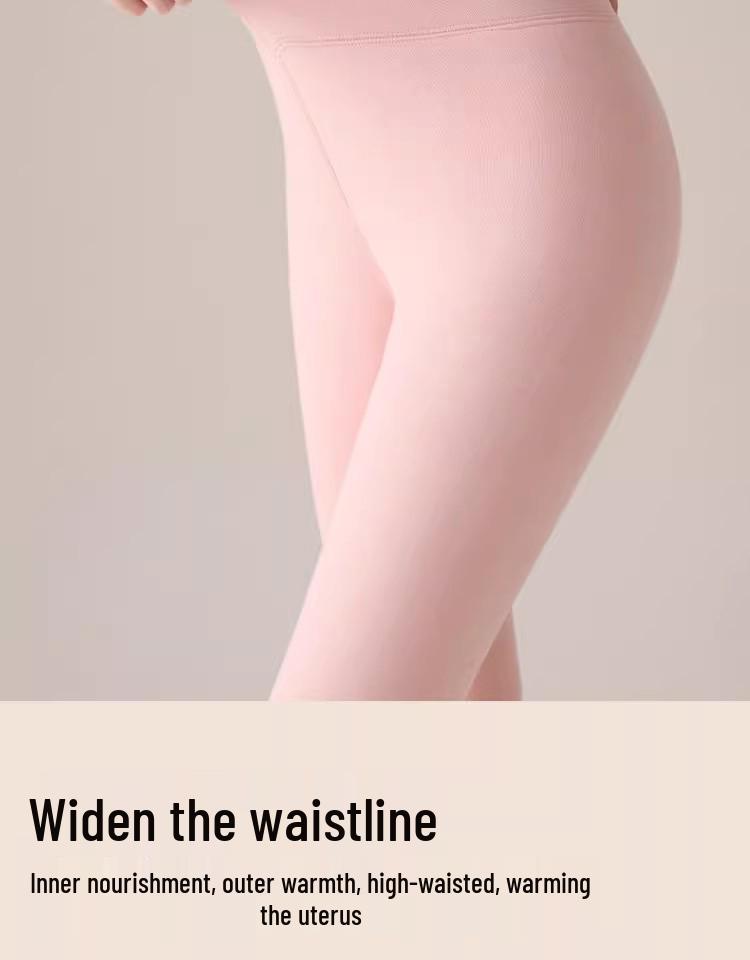 Women's High-Waisted Slimming Warm Cashmere Knee Pad Pants