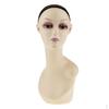 Durable Plastic Female Head 18'' Make Wigs Display Skin Color