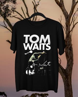 Tom Waits Signature Short Sleeve Black Men T Shirt S To 2345XL Gift Unisex T-Shirt