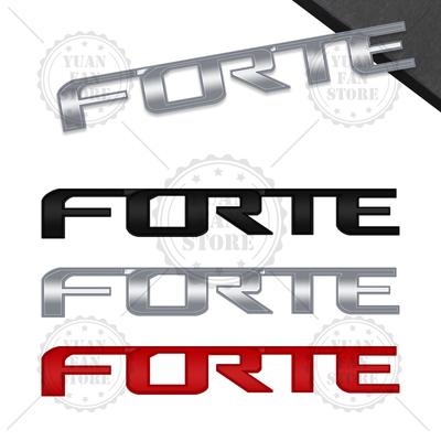 1PCS Metal Letter For Forte 3D Emblem Car Rear Trunk Decals Badge Auto Accessories Styling