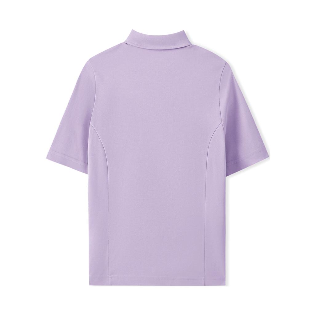 Skechers Short Sleeve Solid Color Medium Thickness Polo Shirt Women Tops L225W157-00KC