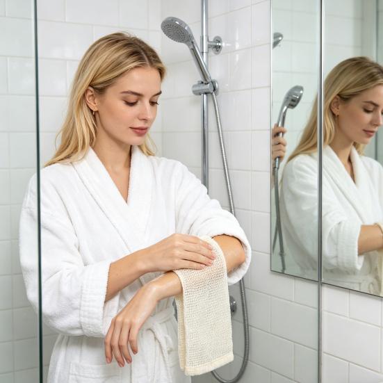 Bath Towel Ultra Soft High-Density Mesh Natural Fiber Bath Towel Strong Water Absorption Fast Drying Bath Towel
