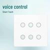 Graffiti WiFi Smart Touch Wall Switch, Alexa Compatible, Tempered Glass, Brazil Standard