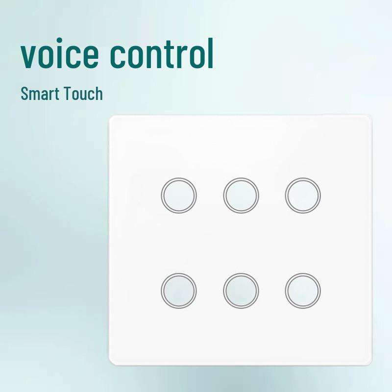 Graffiti WiFi Smart Touch Wall Switch, Alexa Compatible, Tempered Glass, Brazil Standard