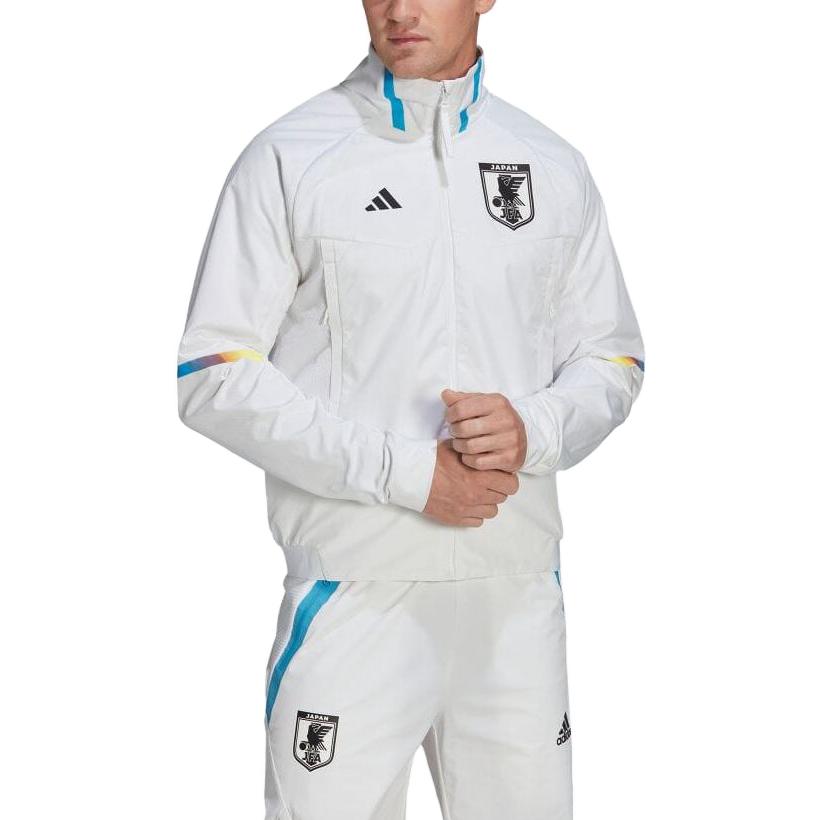 adidas Jackets Men's White Stand Collar Moderate Other IC1577