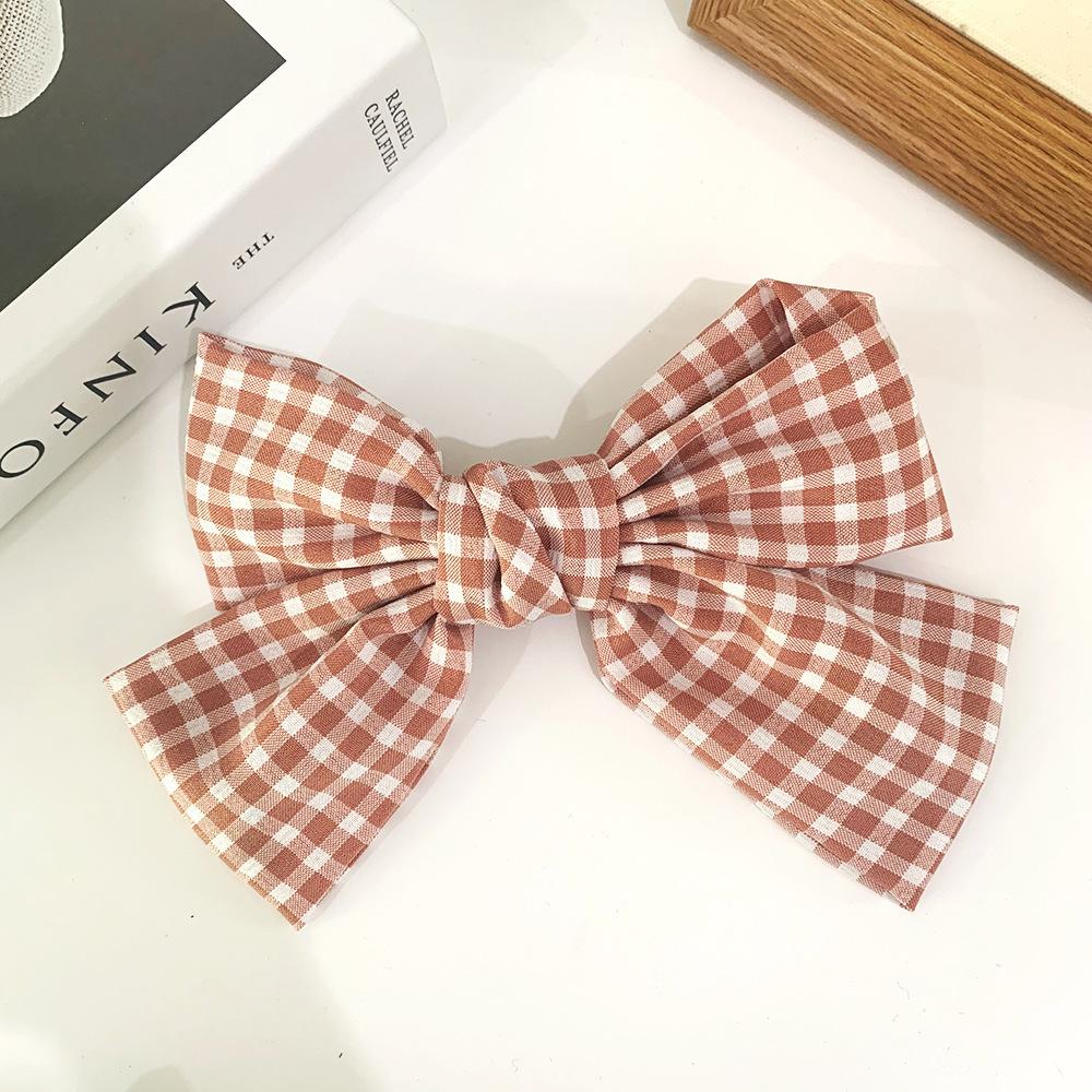 Bow hairpin ribbon hair accessories Korean temperament hair girl top clip headdress.