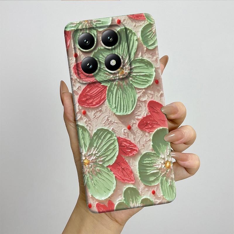 For Xiaomi 14T Pro Phone Case 14Tpro Soft Silicone TPU Sweet Painted Casing Cartoon Printed Shockproof Protective Back Cover