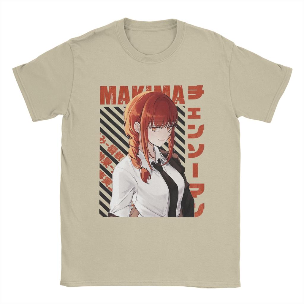 Chainsaw Main Anime Asa Mitaka T Shirts for Men Cotton Creative T-Shirts Crew Neck Tee Shirt Short Sleeve Clothes Plus Size