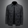 Mens Winter Warm Down Jacket With Stand Collar Casual Stylish Outerwear 86-90% White Duck