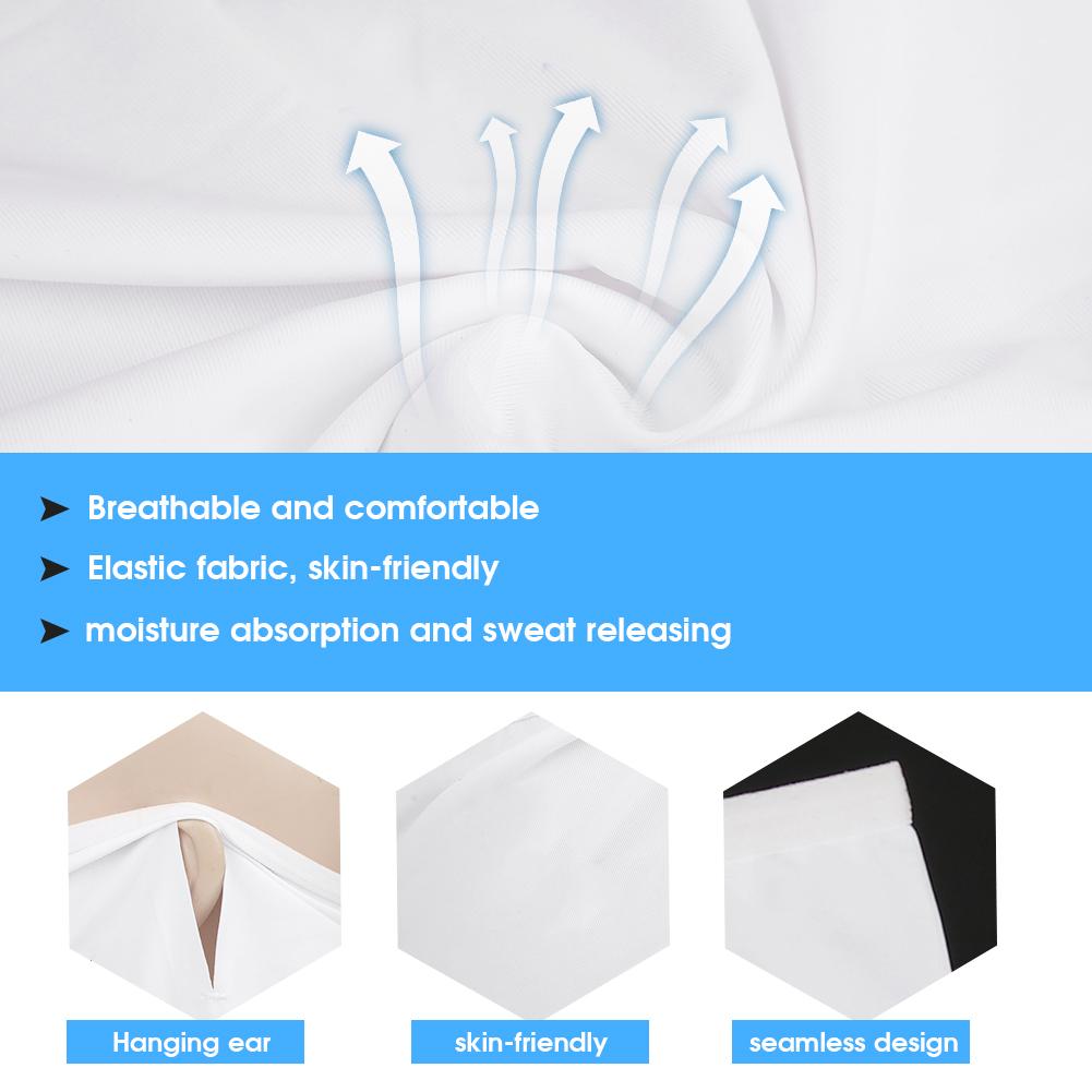 Summer Unisex Seamless  Ice Silk Sunscreen Triangular Bandage Moisture Absorption Sweat Releasing Face Shield Hanging