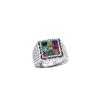 New Ancient Silver Korean Version Ins Style fashion Ring Men's Sports Hip Hop Street Design Sense Ring retro
