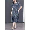 Women's Loose Floral Summer Dress for Middle-Aged Mothers
