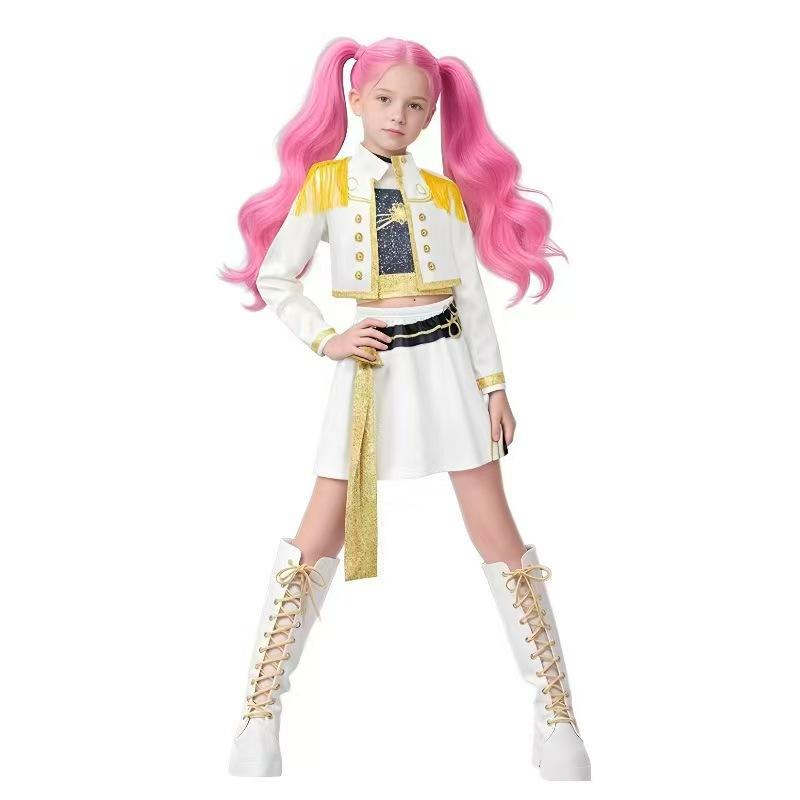 Koreanische Wave Girl Group K-Pop Dämonenjägerin Rumi, Mirazoe Cosplay Halloween Kostüm