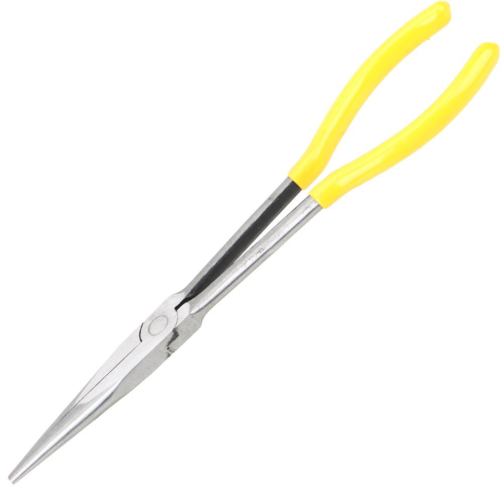 Extra Long Nose Pliers Straight Bent Tip Mechanic Equipment Hand Tools 1Pc