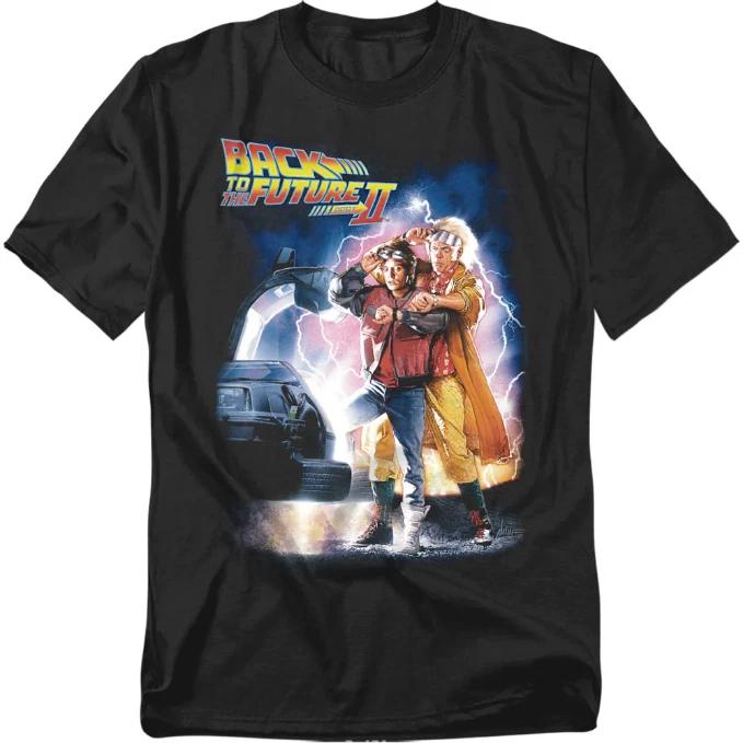 Back To The Future Delorean 80s Sci-Fi, Vtg Retro Movie Poster tee Unisex S-4XL XXXXL